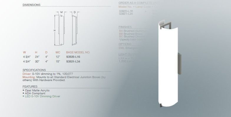 Example of a 3D Revit model created using the manufacturer's spec sheet.